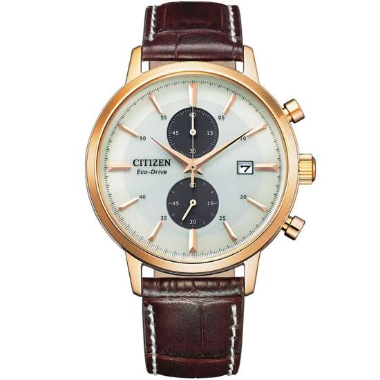 Citizen Eco-Drive CA7063-12A Chronograph Leather Male Watch