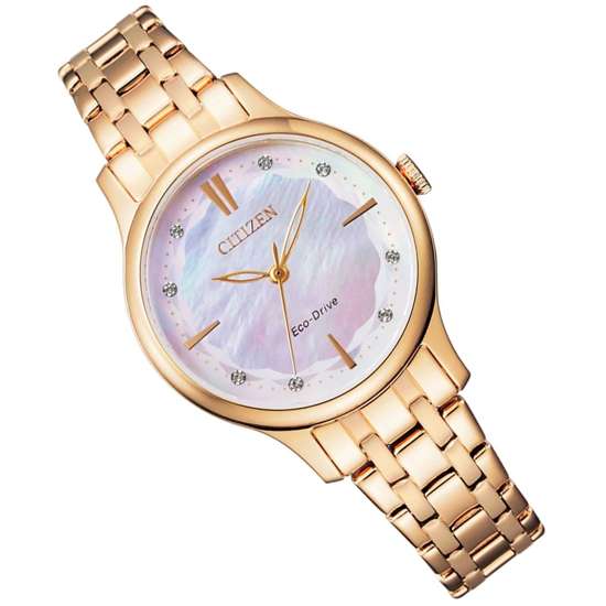 Citizen Eco-Drive Ladies EM0893-87Y Mother of Pearl Dress Watch