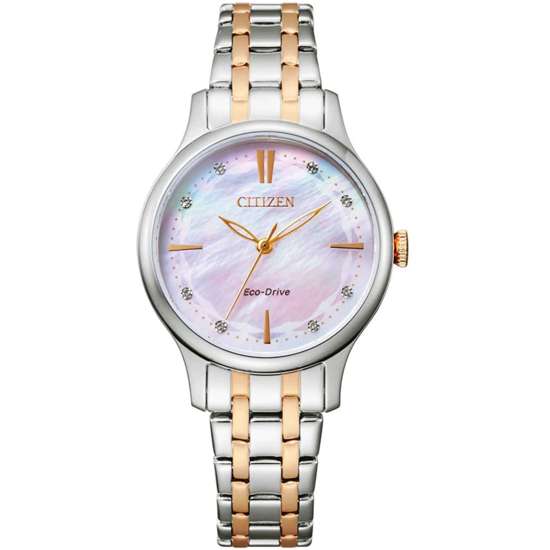 Citizen Eco-Drive Ladies EM0896-89Y Mother of Pearl Dress Watch
