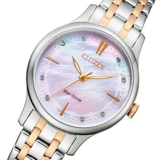 Citizen Eco-Drive Ladies EM0896-89Y Mother of Pearl Dress Watch