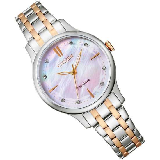Citizen Eco-Drive Ladies EM0896-89Y Mother of Pearl Dress Watch