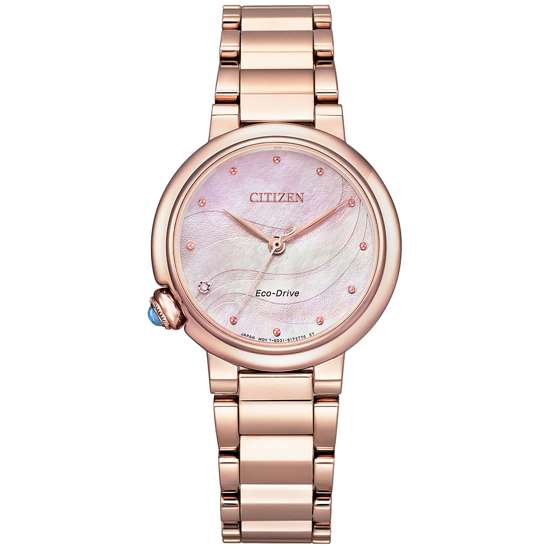Citizen L Eco-Drive EM0912-84Y Ladies Rose Gold Dress Watch