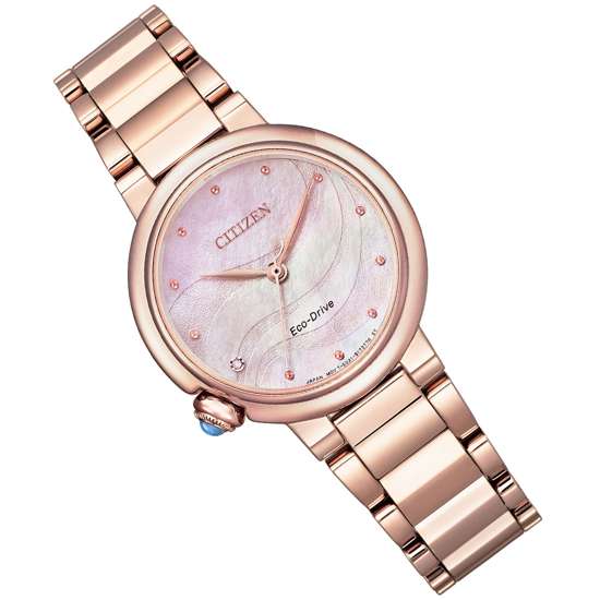 Citizen L Eco-Drive EM0912-84Y Ladies Rose Gold Dress Watch