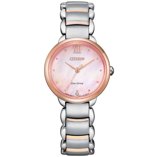 Citizen L Eco-Drive EM0924-85Y Ladies Mother of Pearl Dial Watch