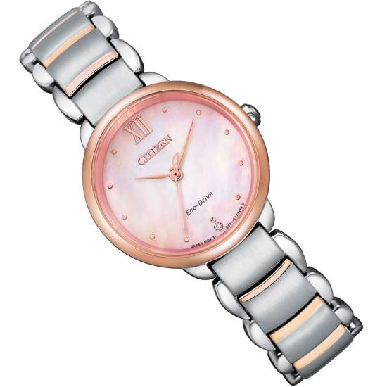 Citizen L Eco-Drive EM0924-85Y Ladies Mother of Pearl Dial Watch