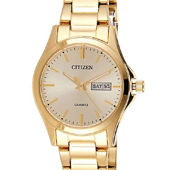 Citizen EQ0593-85P Ladies Gold Dress Watch