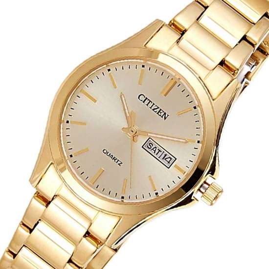 Citizen EQ0593-85P Ladies Gold Dress Watch