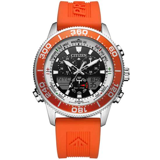Citizen JR4061-18E Yacht Eco-Drive Orange Watch