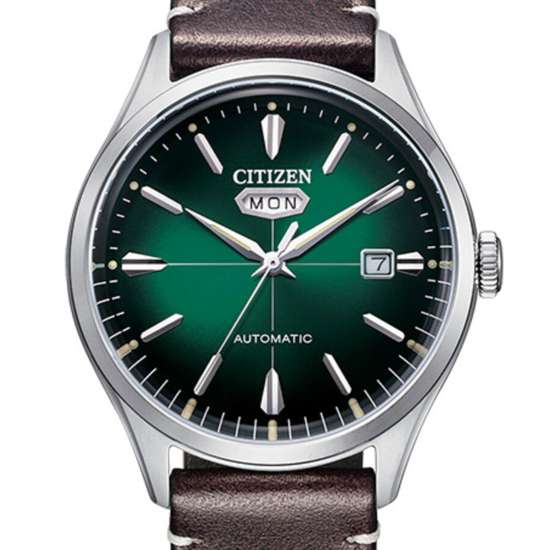Citizen NH8390-03X Green Dial Automatic Mens Watch