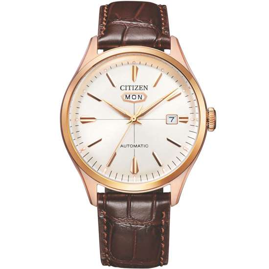 Citizen NH8393-05A Leather Automatic Dress Watch