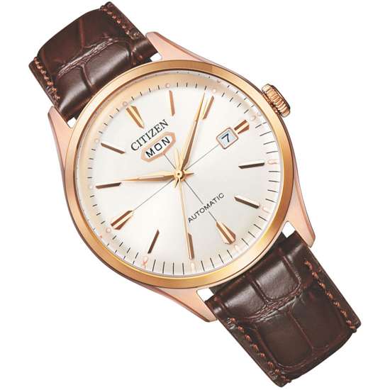 Citizen NH8393-05A Leather Automatic Dress Watch