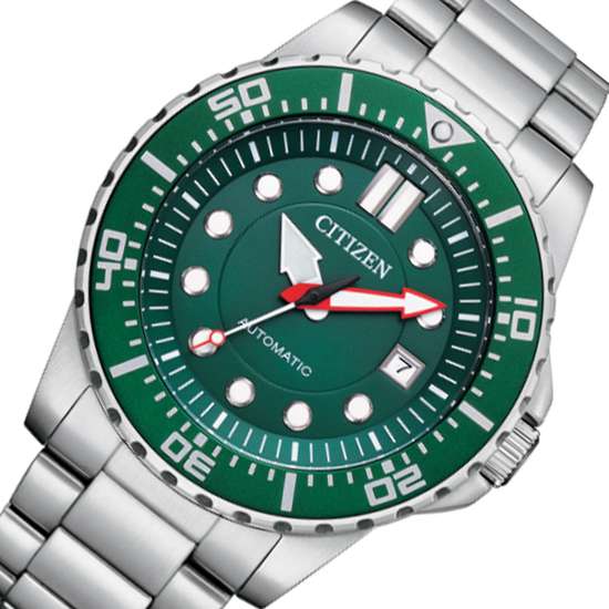 Citizen Mechanical Green Dial Sports Watch NJ0129-87 NJ0129-87X