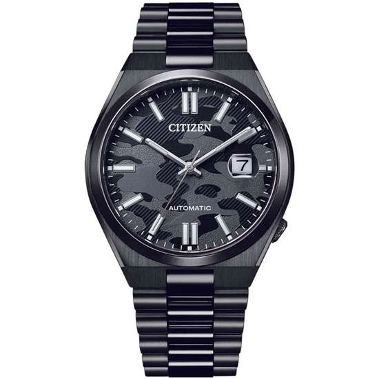 Citizen Automatic NJ0155-87E Black Camouflage Analog Casual Watch