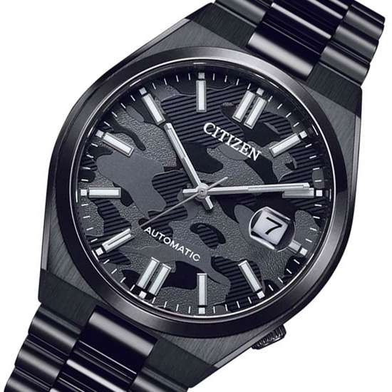 Citizen Automatic NJ0155-87E Black Camouflage Analog Casual Watch