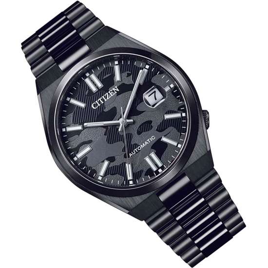 Citizen Automatic NJ0155-87E Black Camouflage Analog Casual Watch