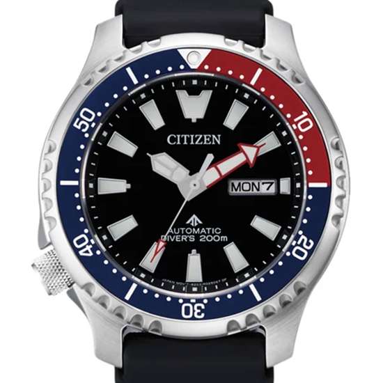 Citizen NY0110-13E Automatic Pepsi Bezel Dive Watch