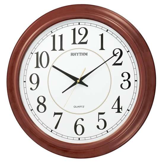 Rhythm Large Wooden Clock CMG982NR06 (Singapore Only)