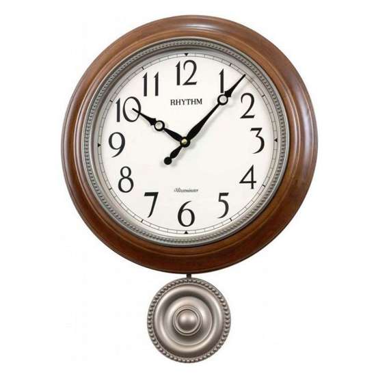 Rhythm Wooden Clock CMJ549NR06 (Singapore Only)