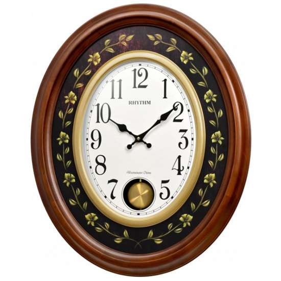 Rhythm Pendulum Clock CMJ580NR06 (Singapore Only)