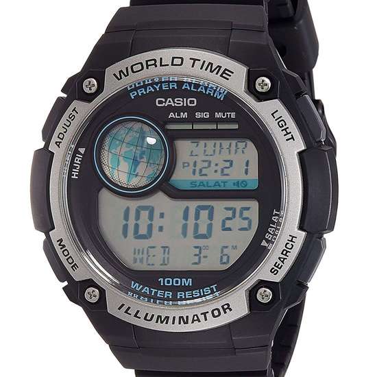 Casio CPA-100-1AV CPA100-1 Hijri Islam Alarm Prayer Digital Watch