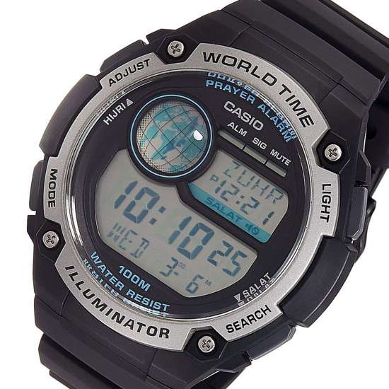 Casio CPA-100-1AV CPA100-1 Hijri Islam Alarm Prayer Digital Watch