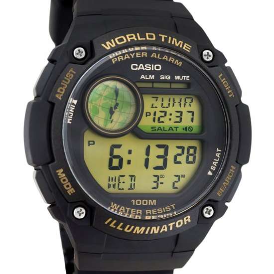 Casio CPA-100-9AV CPA100-9 Hijri Islam Alarm Prayer Digital Watch