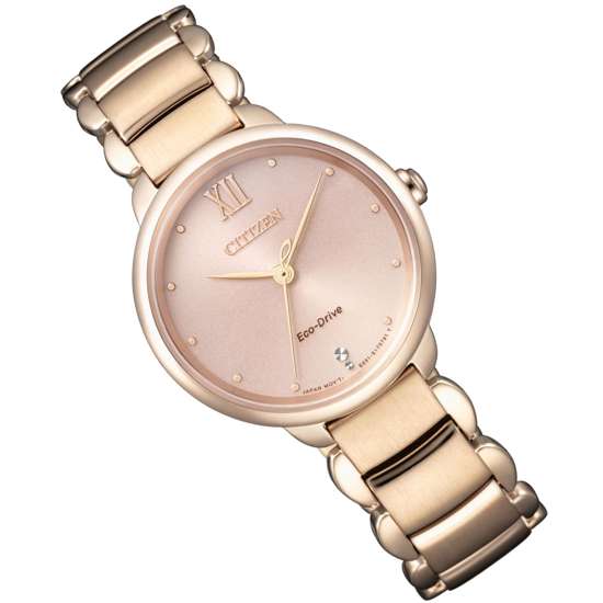 Citizen L Eco-Drive EM0922-81X Ladies Rose Gold Dress Watch
