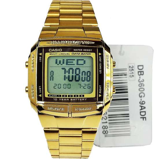 DB-360G-9ADF DB-360G-9A Casio Databank Mens Watch
