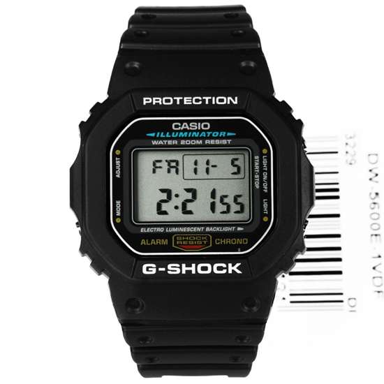 DW-5600E-1VDF Casio G-Shock Black Digital Watch