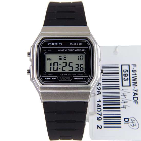 Casio Digital Alarm Watch F-91WM-7A F91WM