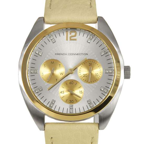 French Connection Trinity Ladies Leather Strap Watch FC1172CG