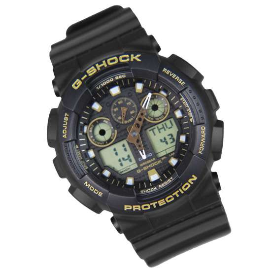 Casio G-Shock Black Gold Diving Watch GA100GBX-1A9 GA-100GBX-1A9