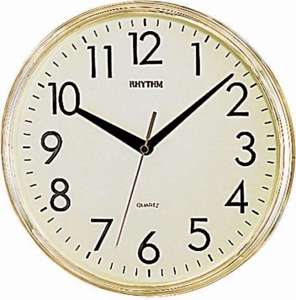 RHYTHM GOLDEN WALL CLOCK CMG716BR18