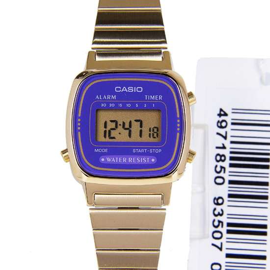 Casio Gold Plated Ladies Alarm Digital Watch