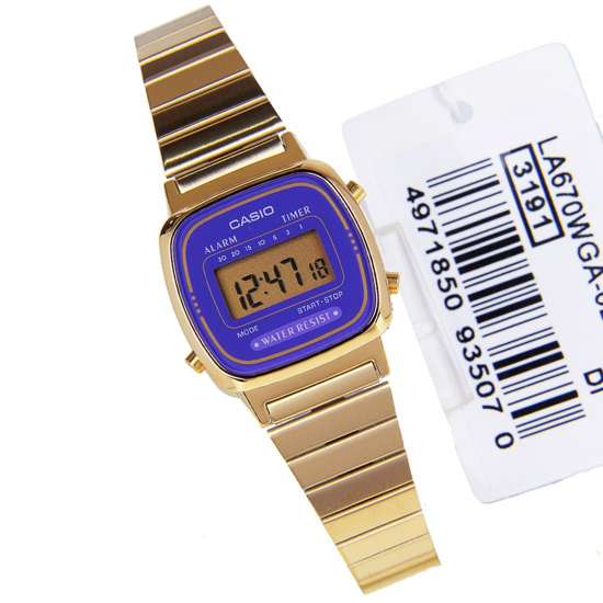 Casio Gold Plated Ladies Alarm Digital Watch