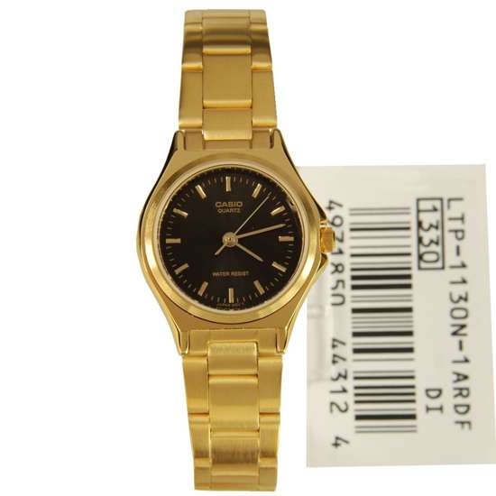Casio Quartz Gold Plated Ladies Watch LTP-1130N-1A