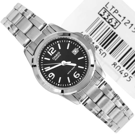 Casio Black Round Dial Ladies Watch LTP-1215A-1A LTP1215A