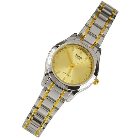Casio Ladies Two Tone Quartz Dress Watch LTP-1275SG-9A LTP1275SG