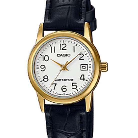 Casio Ladies Leather Watch LTPV002GL-7B2 LTP-V002GL-7B2