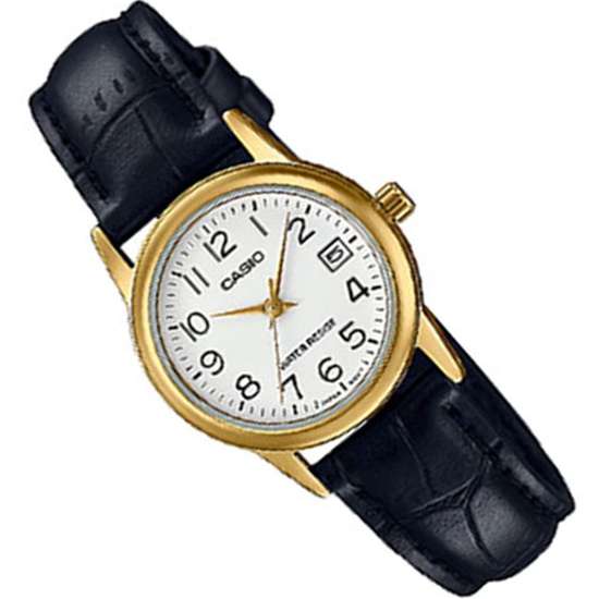 Casio Ladies Leather Watch LTPV002GL-7B2 LTP-V002GL-7B2