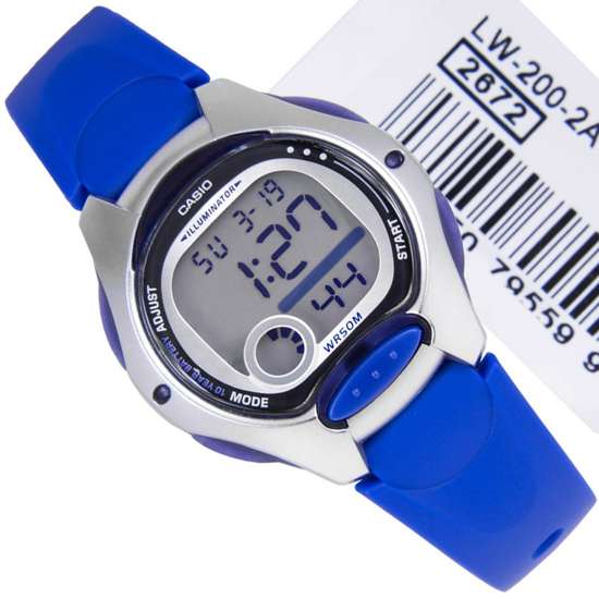 Casio Illuminator Blue Ladies Sports Watch LW-200-2A LW200