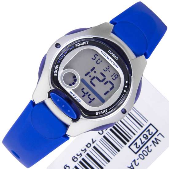 Casio Illuminator Blue Ladies Sports Watch LW-200-2A LW200