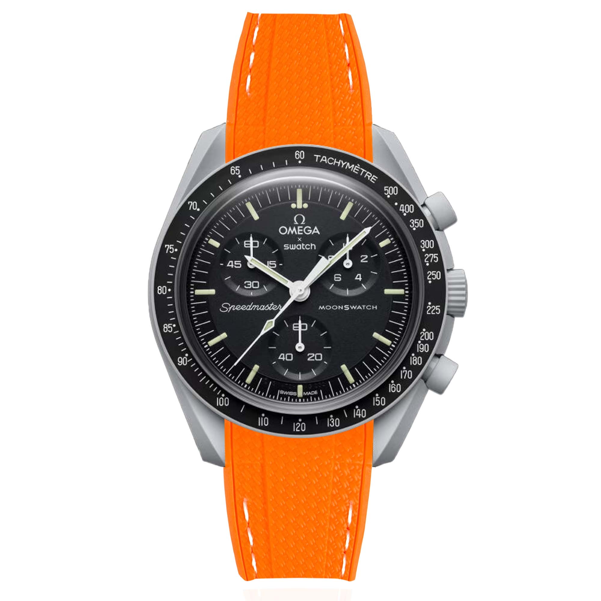 #color_orange with white stitch