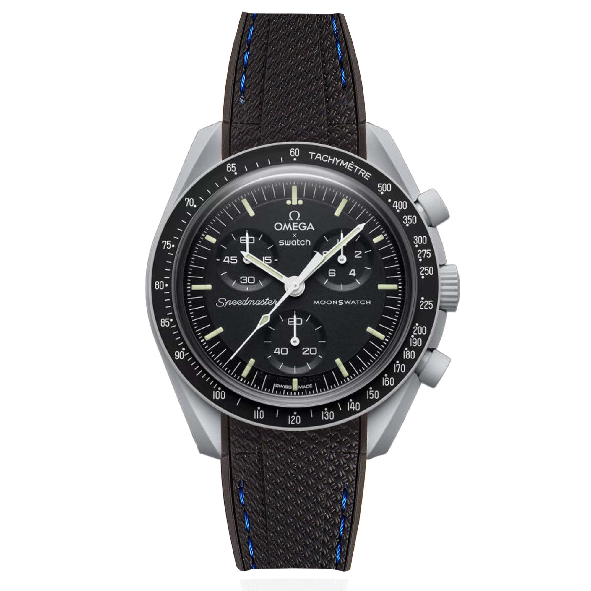 #color_black with blue stitch