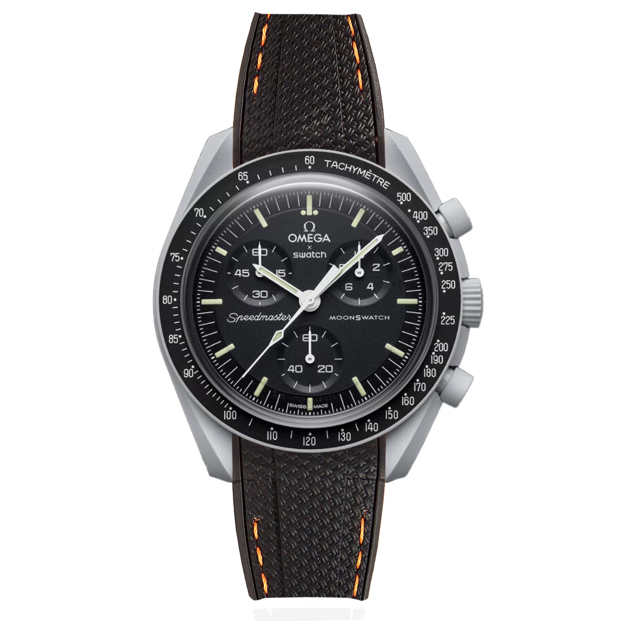 #color_black with orange stitch