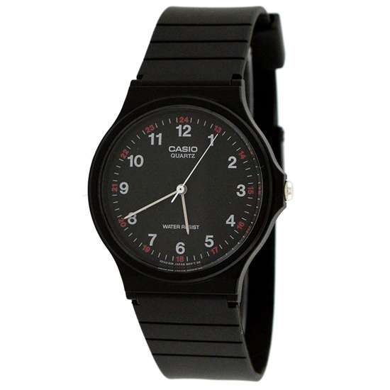 Casio Analog Black Resin Watch MQ-24-1BLDF MQ-24-1B MQ24-1B