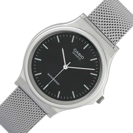 Casio MQ-24M-1 MQ24M-1E Mens Mesh Stainless Steel Watch