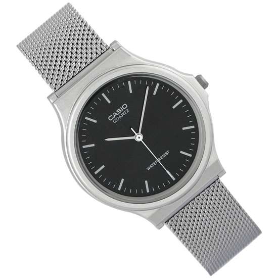 Casio MQ-24M-1 MQ24M-1E Mens Mesh Stainless Steel Watch