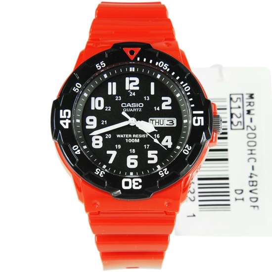 Casio Analog Quartz Red Mens Watch MRW-200HC-4B MRW200HC