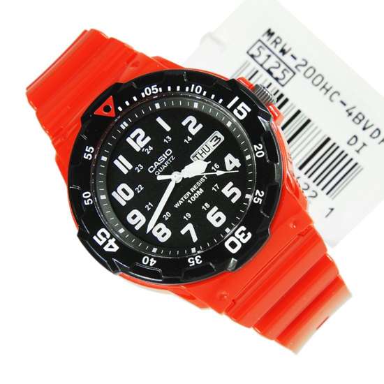 Casio Analog Quartz Red Mens Watch MRW-200HC-4B MRW200HC